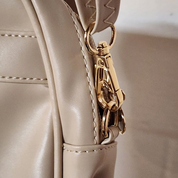 Kids Mini Backpack Purse Beige Polka‎ Dot Bow Accent Ears Girls Toddler - Picture 7 of 9